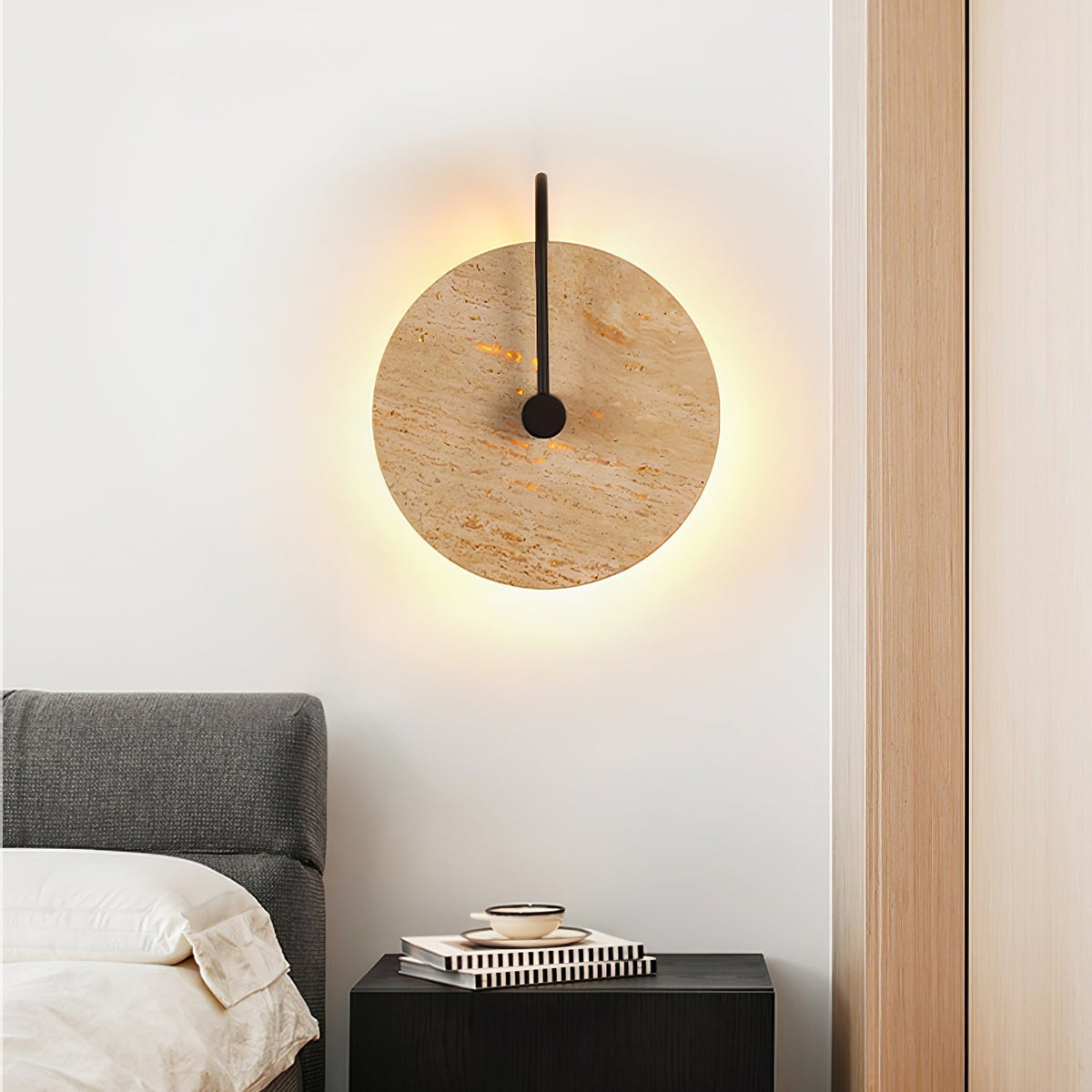 Zorrenbrook Travertine Wall Light-Moonnatur