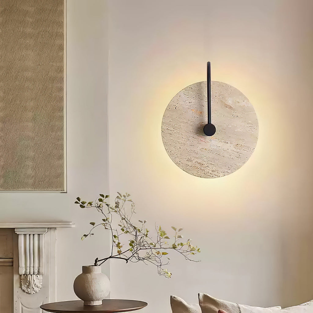 Zorrenbrook Travertine Wall Light-Moonnatur