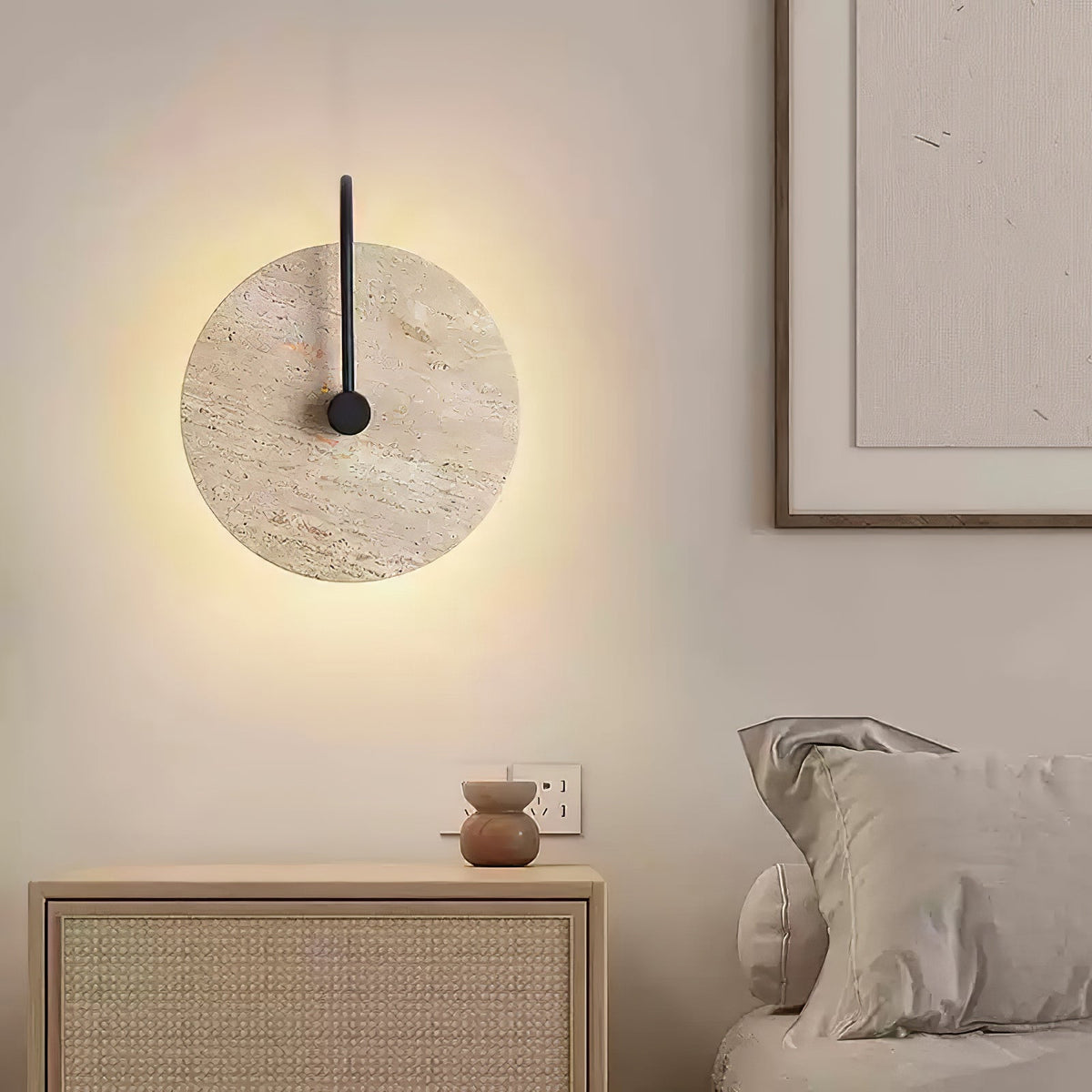 Zorrenbrook Travertine Wall Light-Moonnatur