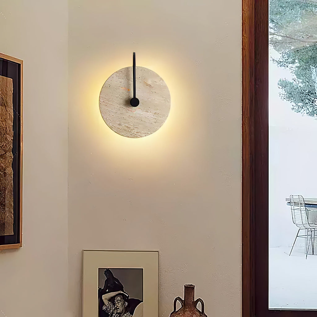 Zorrenbrook Travertine Wall Light-Moonnatur