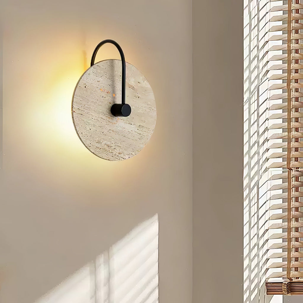 Zorrenbrook Travertine Wall Light-Moonnatur