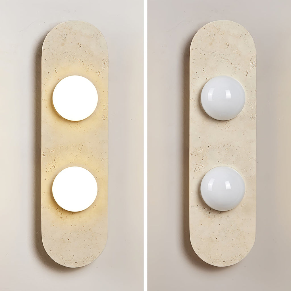 Yarrelcove Travertine Wall Light-Moonnatur