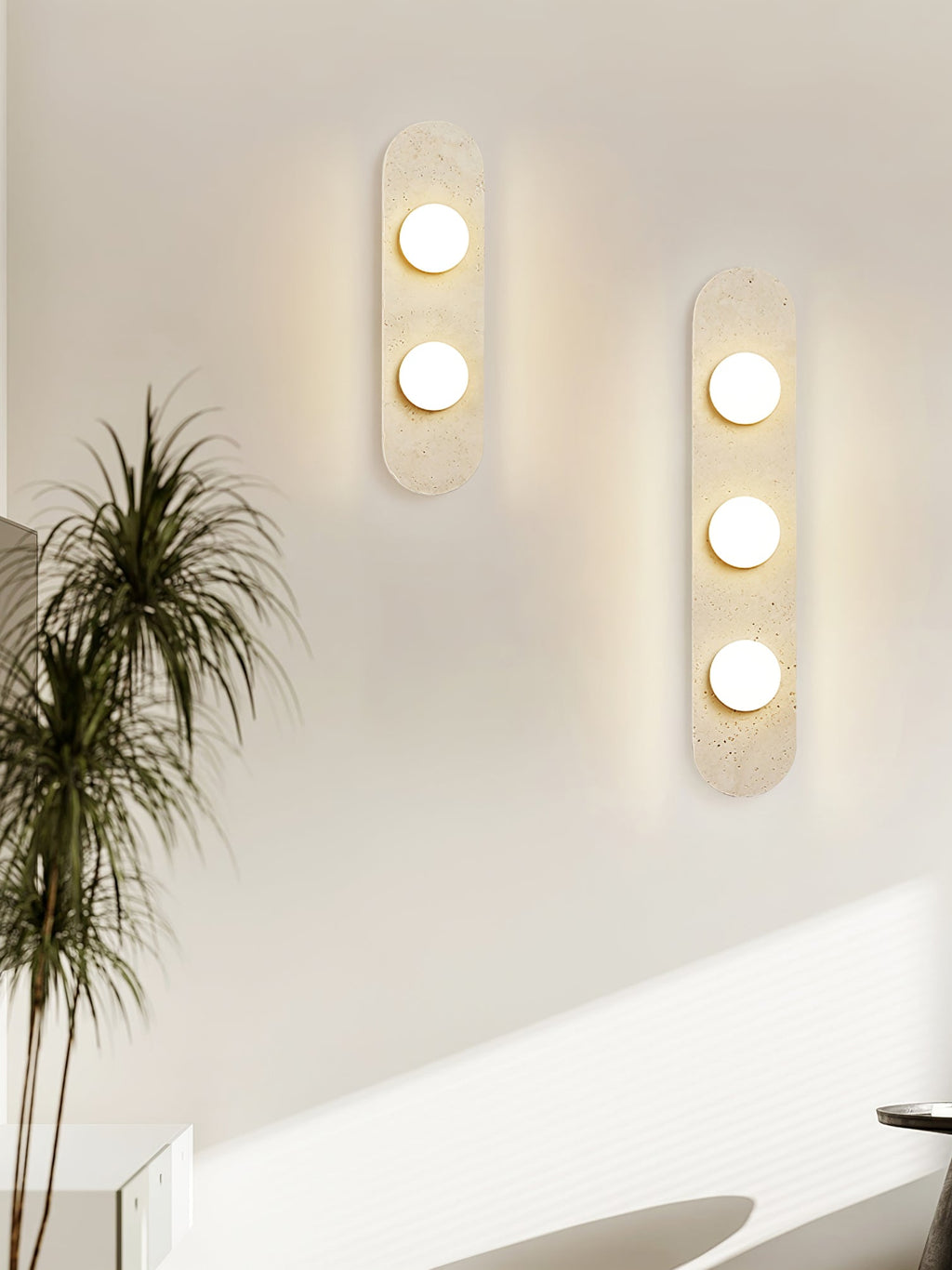 Yarrelcove Travertine Wall Light-Moonnatur