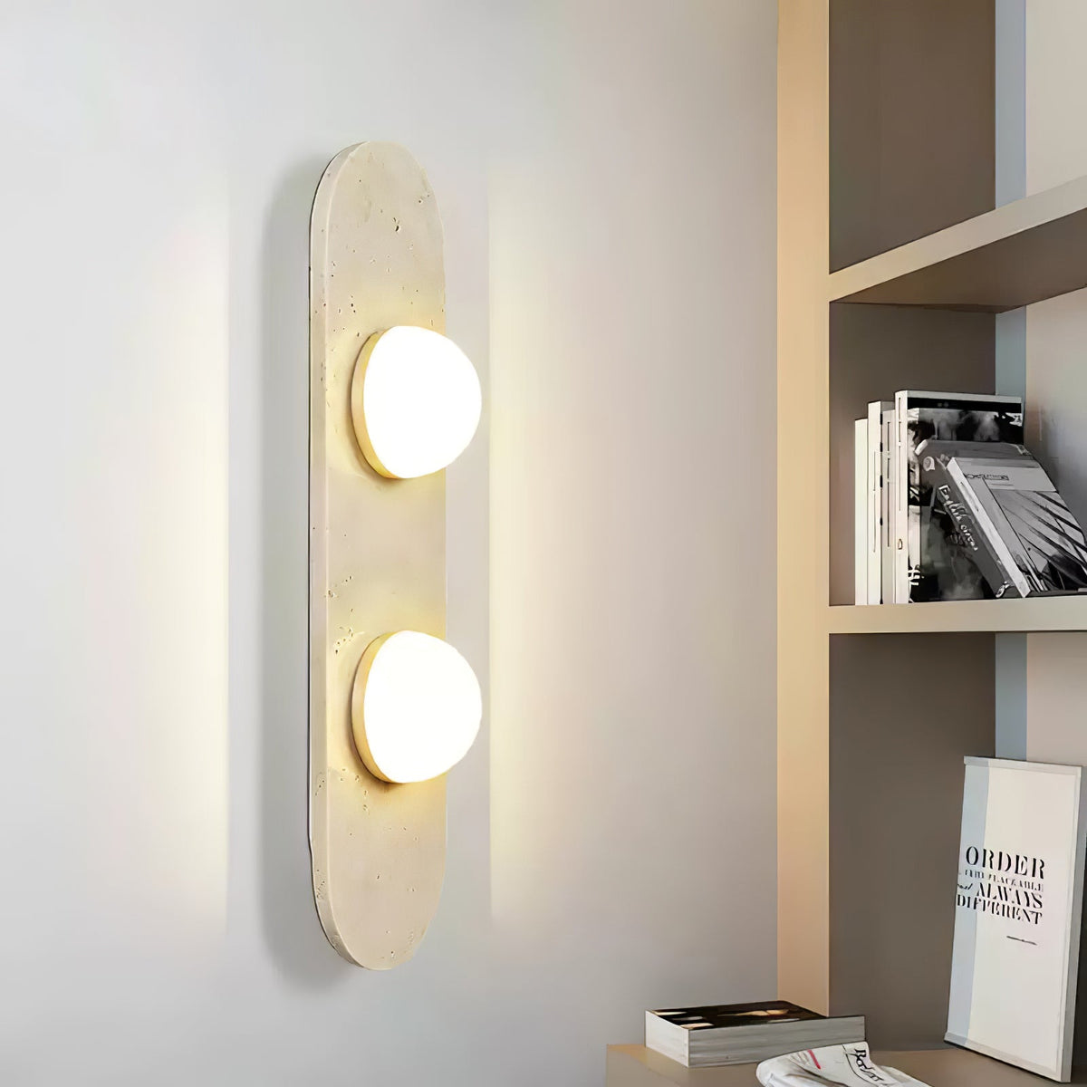 Yarrelcove Travertine Wall Light-Moonnatur