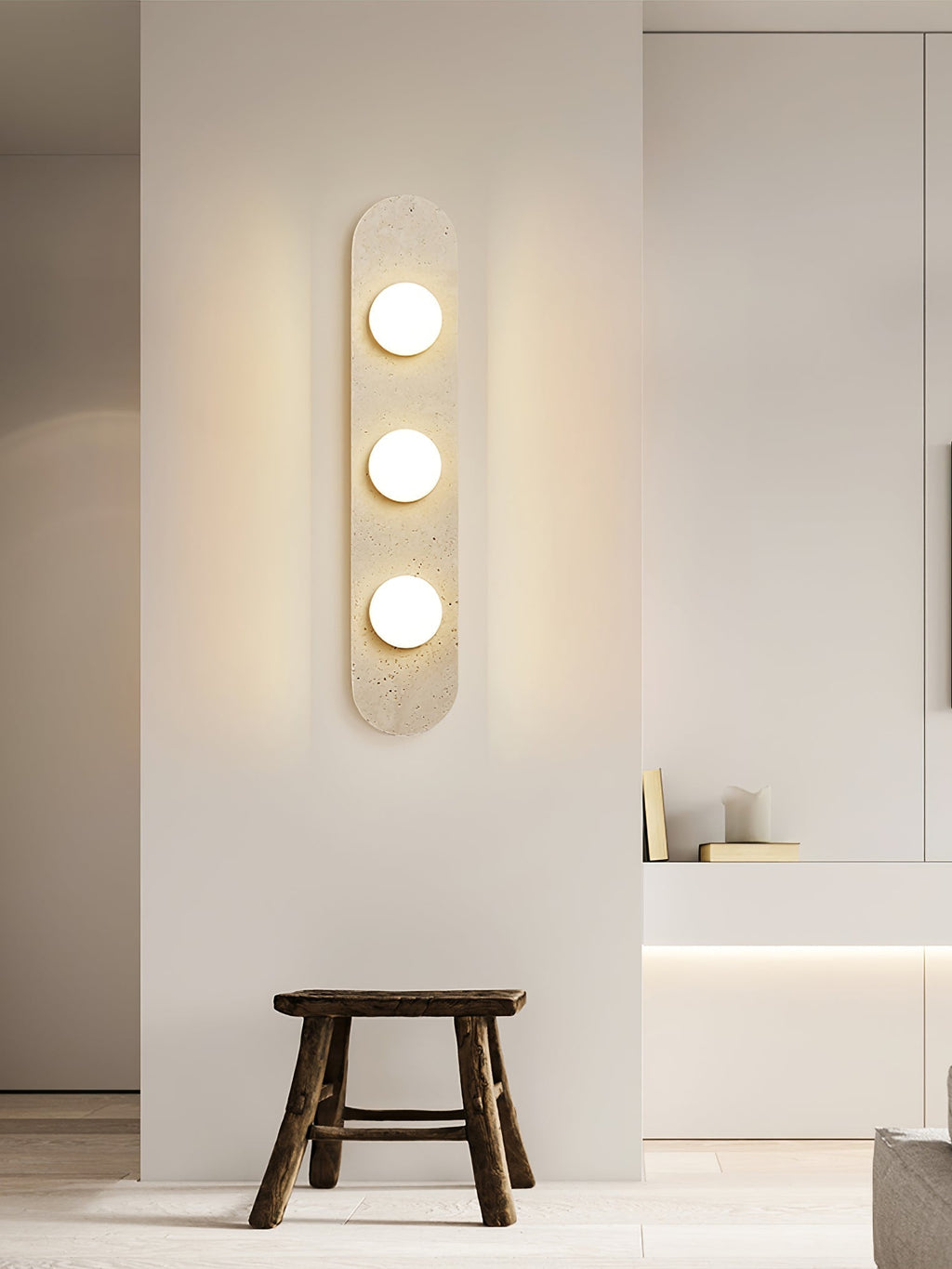 Yarrelcove Travertine Wall Light-Moonnatur