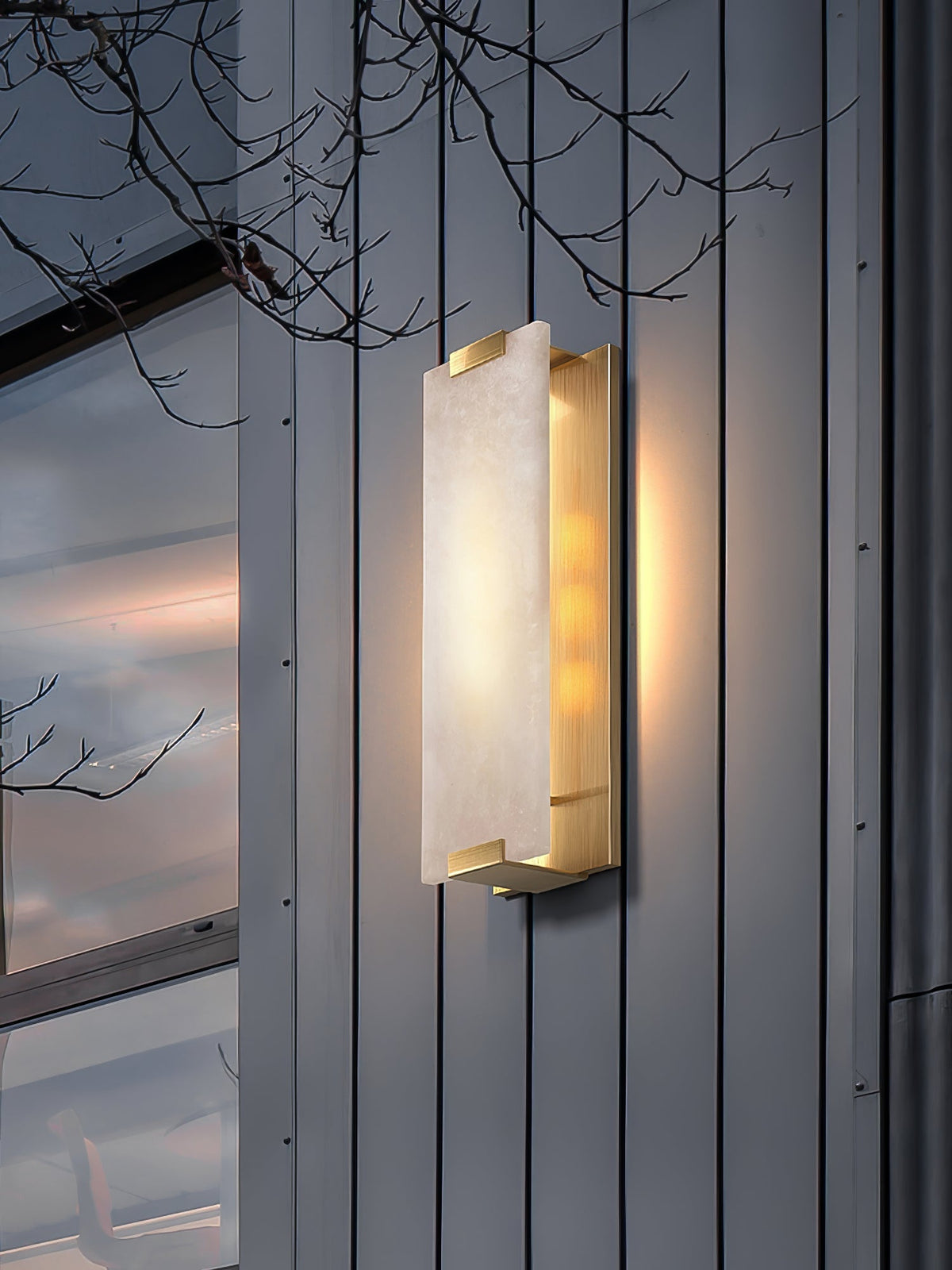 Yardenden Alabaster Wall Light-Moonnatur