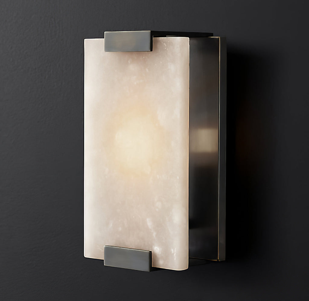 Yardenden Alabaster Wall Light-Moonnatur