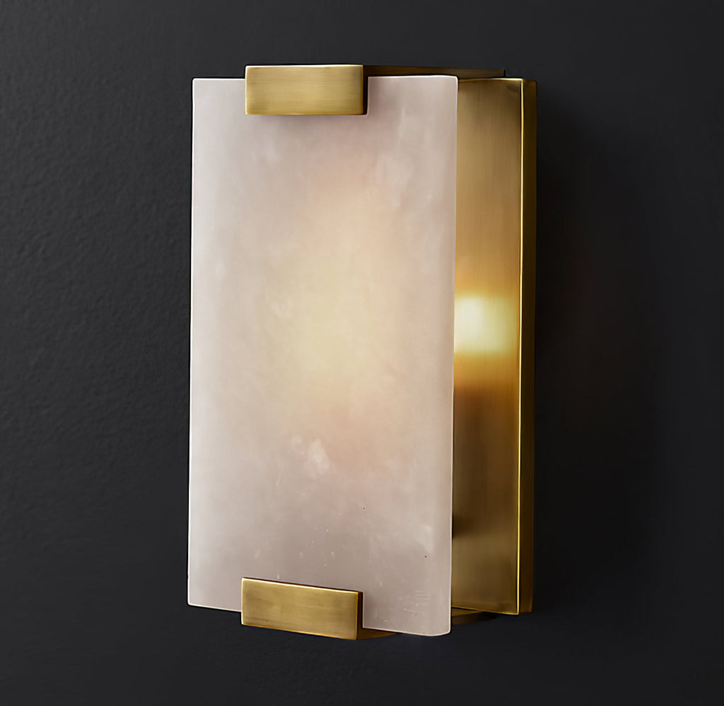 Yardenden Alabaster Wall Light-Moonnatur