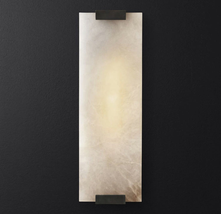 Yardenden Alabaster Wall Light-Moonnatur