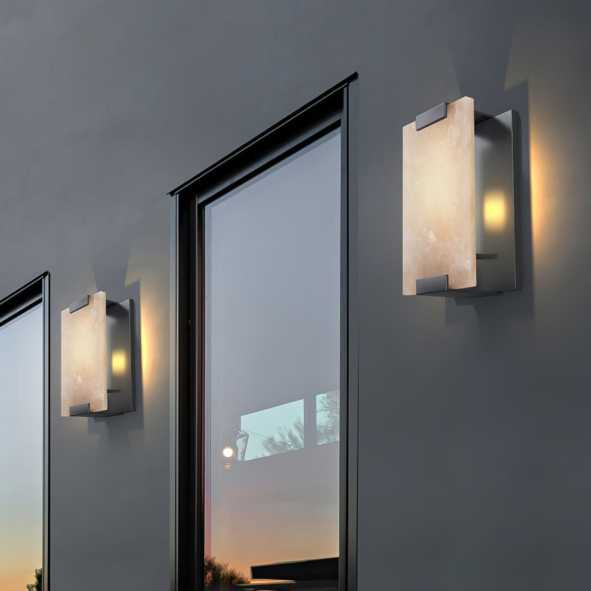 Yardenden Alabaster Wall Light-Moonnatur