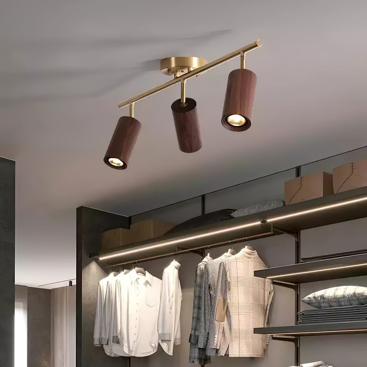 Garrowella Wood Ceiling Light-Moonnatur