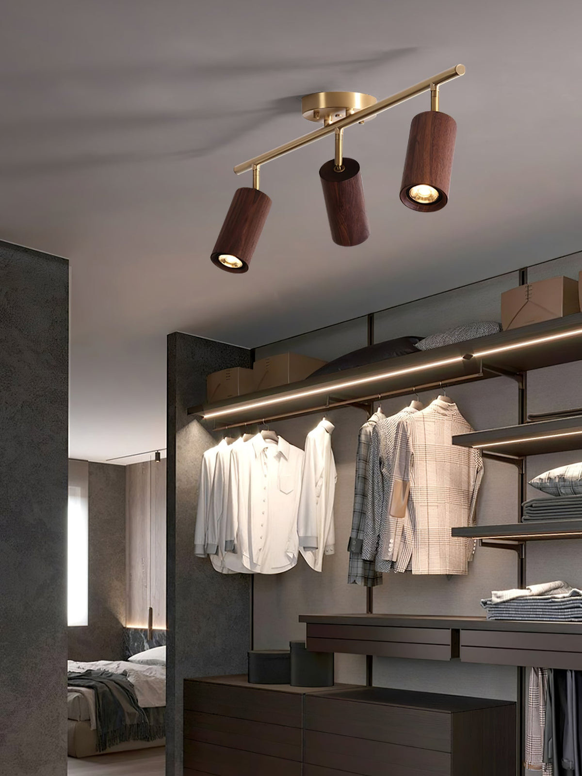 Garrowella Wood Ceiling Light-Moonnatur