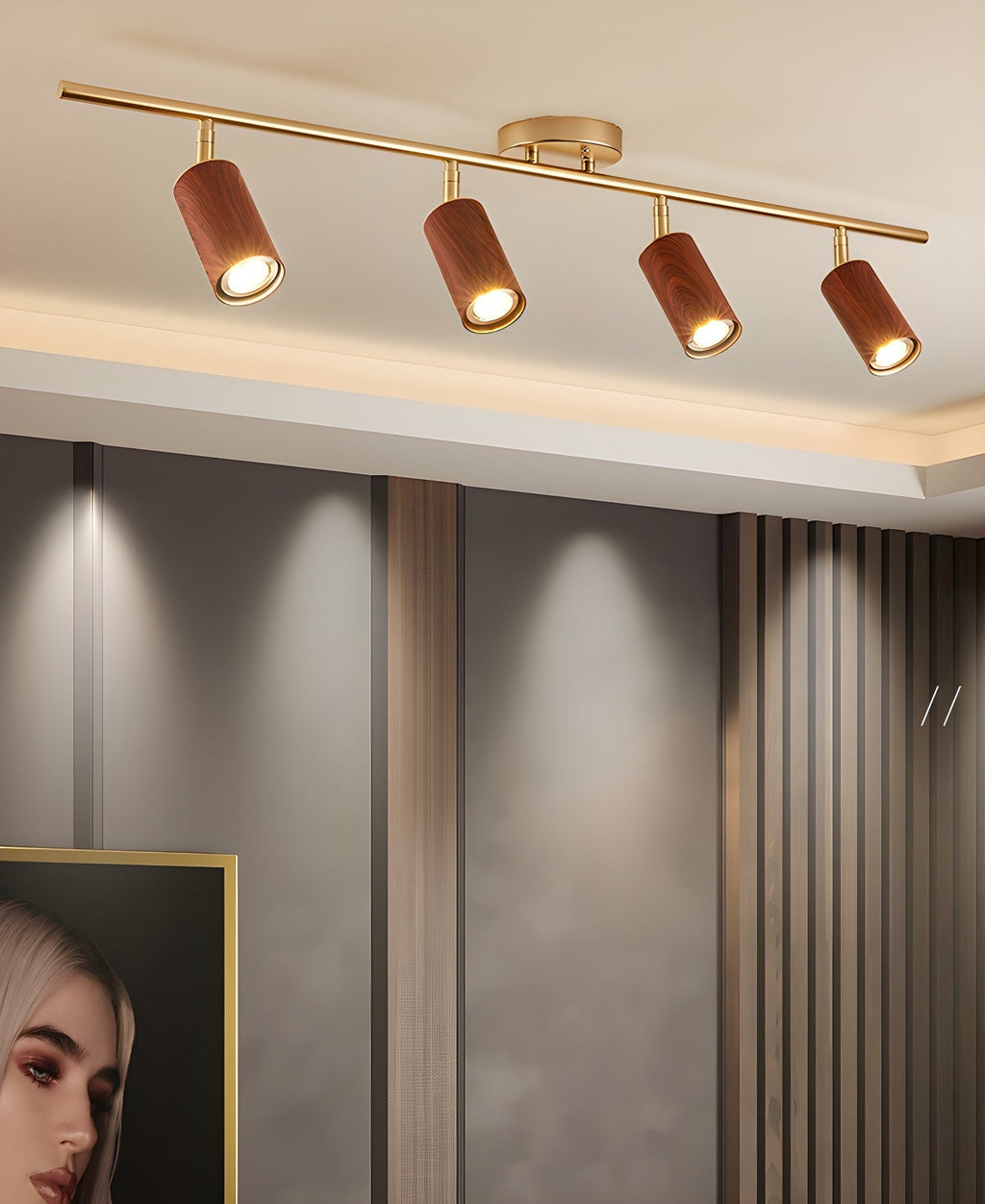 Garrowella Wood Ceiling Light-Moonnatur