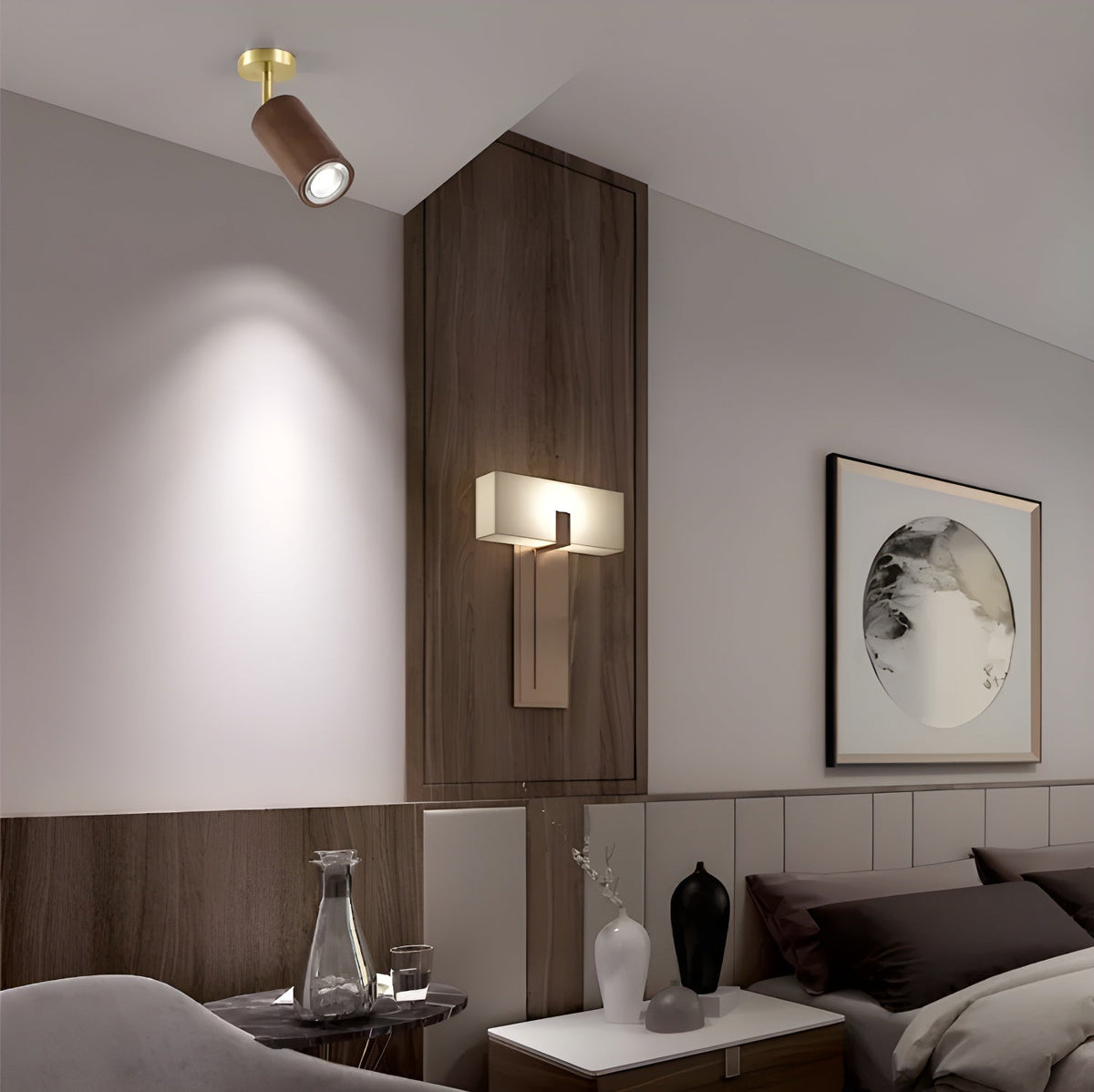 Garrowella Wood Ceiling Light-Moonnatur