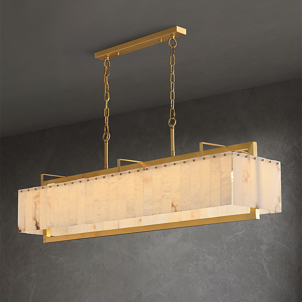 Yarrelbrook Alabaster Chandelier-Moonnatur