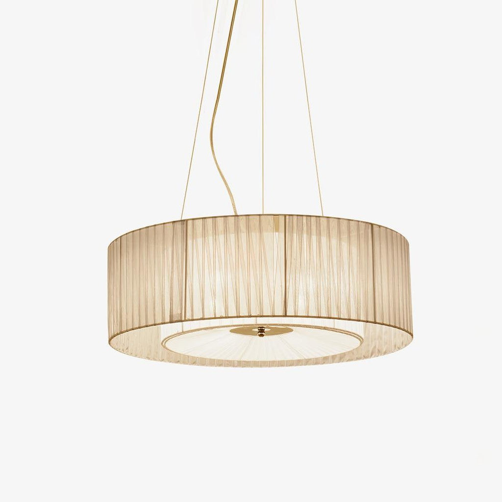 Langrenheath Fabric Pendant Light-Moonnatur