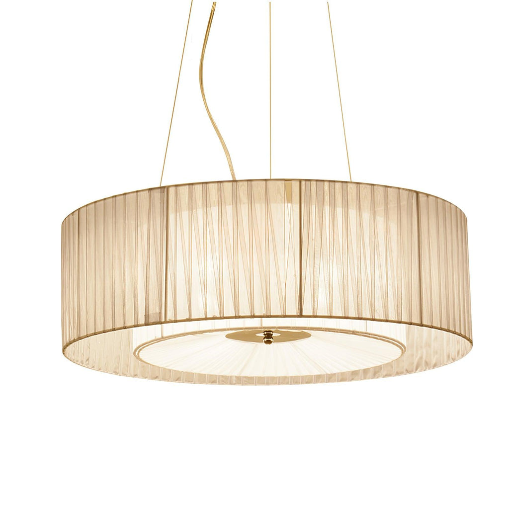 Langrenheath Fabric Pendant Light-Moonnatur