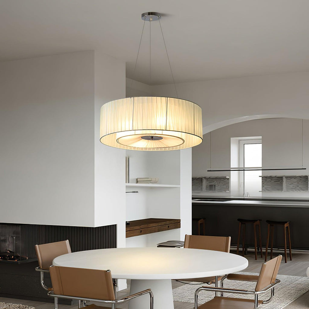 Langrenheath Fabric Pendant Light-Moonnatur