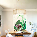 Langrenheath Fabric Pendant Light-Moonnatur