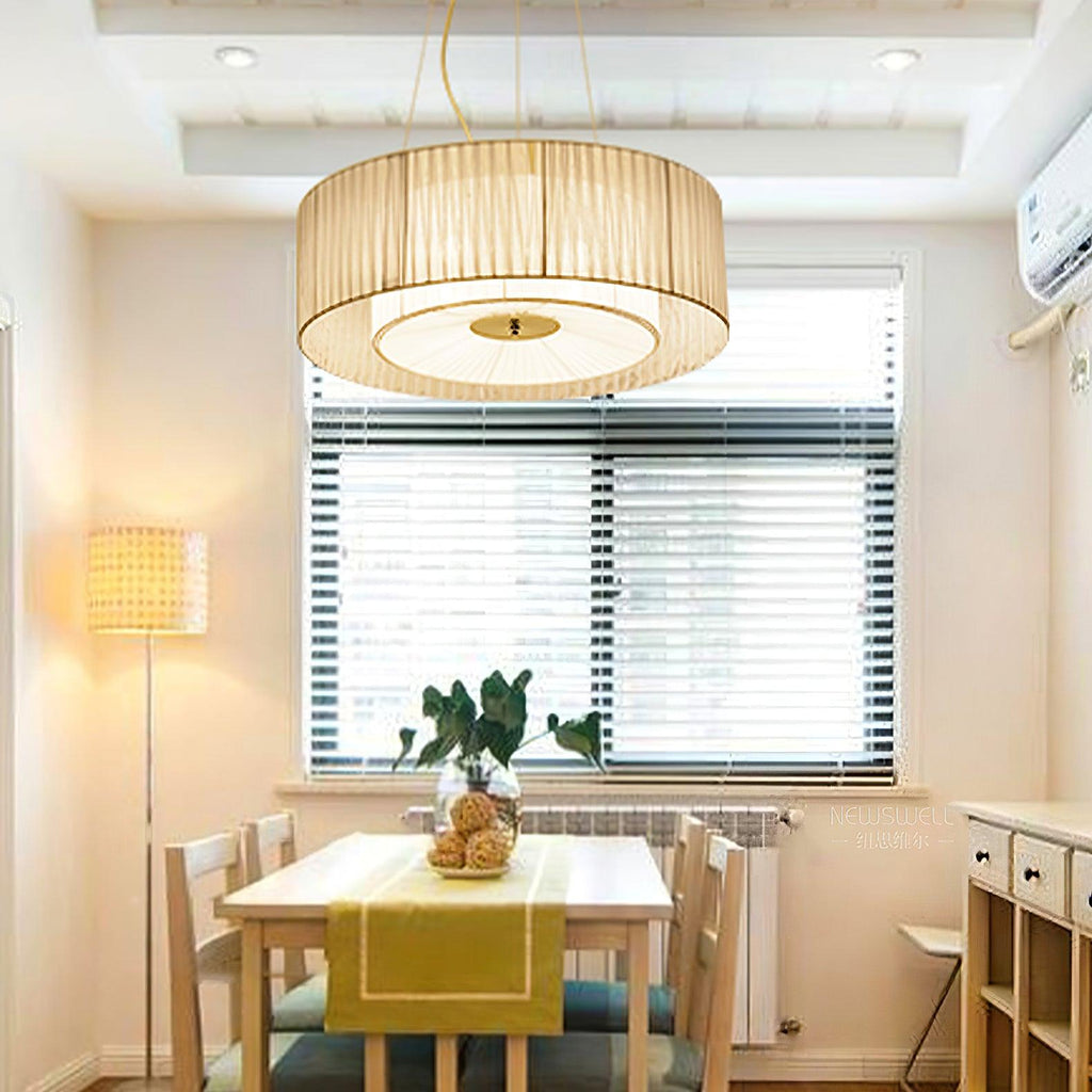 Langrenheath Fabric Pendant Light-Moonnatur