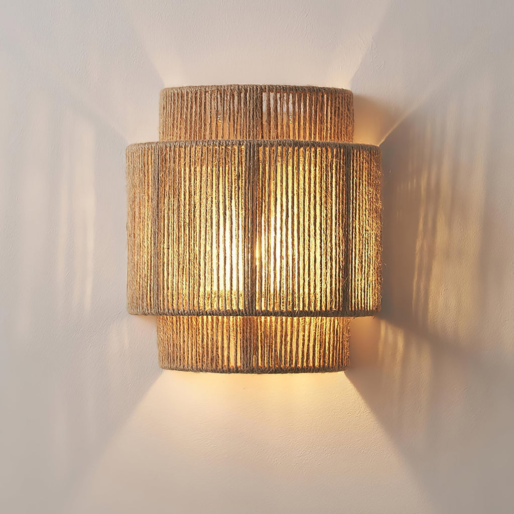 Everis Hemp Rope Wall Light-Moonnatur