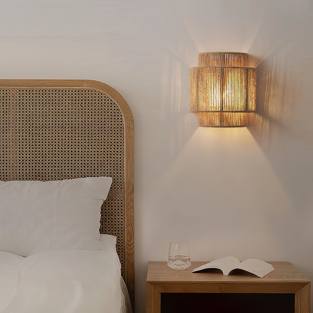 Everis Hemp Rope Wall Light-Moonnatur