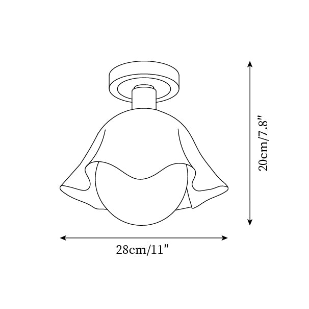 Wenrelcove Acrylic Ceiling Light-Moonnatur