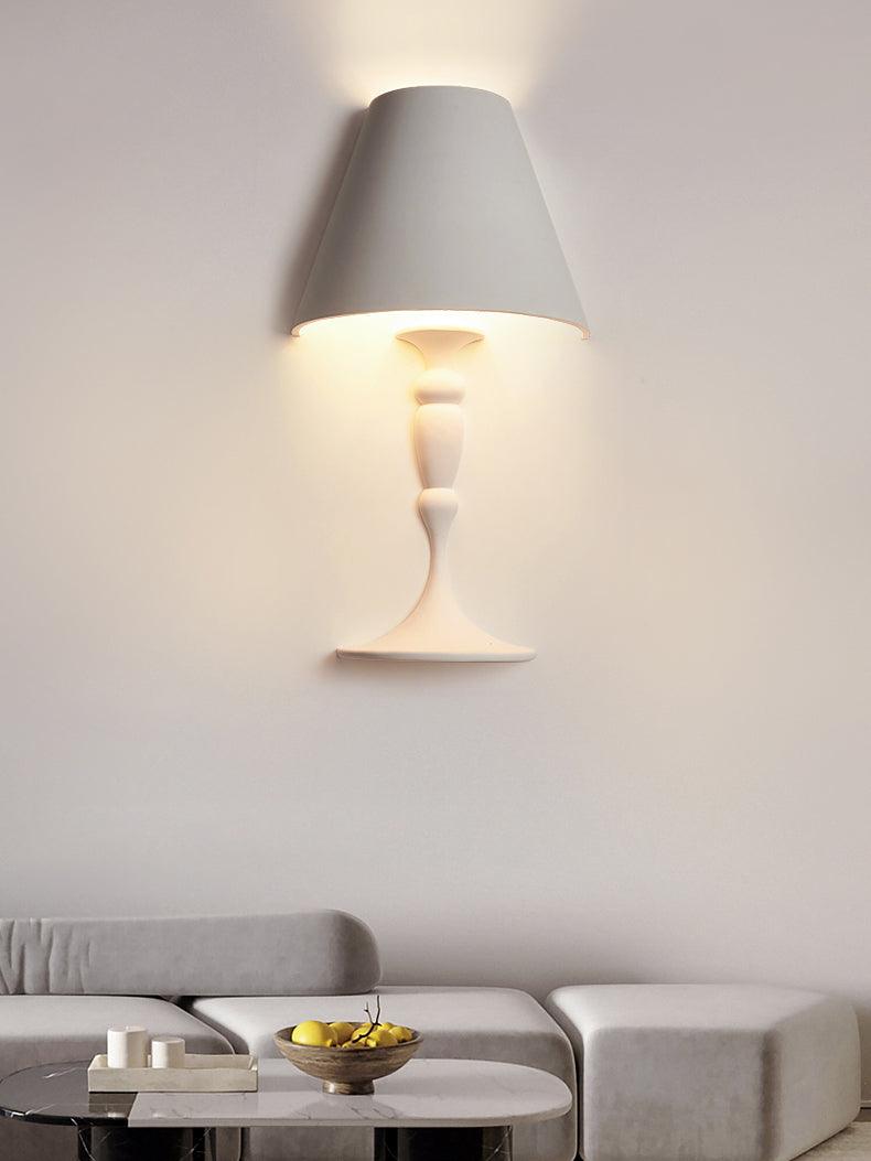 Qonelle Plaster Wall Lamp-Moonnatur