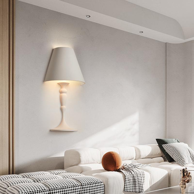 Qonelle Plaster Wall Lamp-Moonnatur