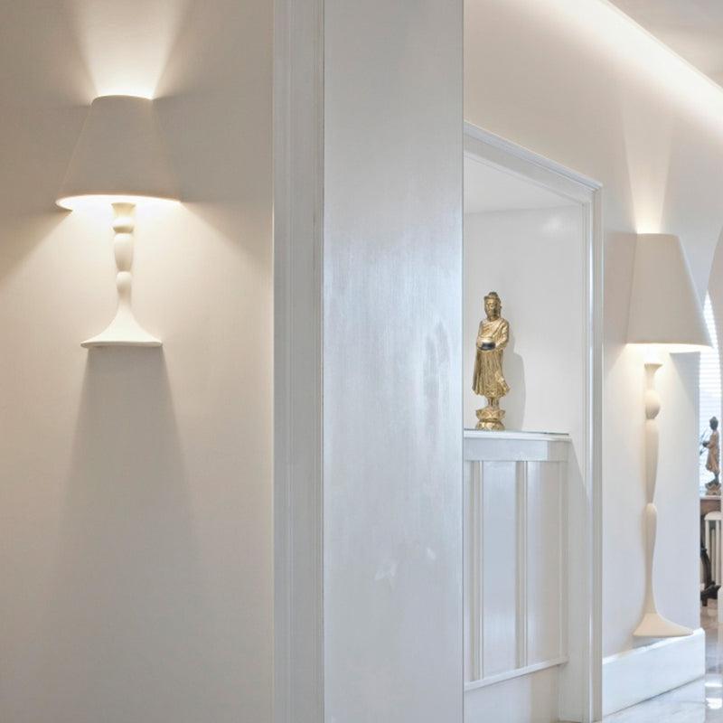 Qonelle Plaster Wall Lamp-Moonnatur