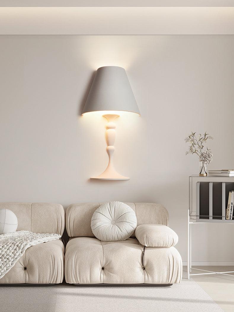 Qonelle Plaster Wall Lamp-Moonnatur