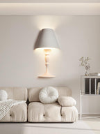 Qonelle Plaster Wall Lamp-Moonnatur