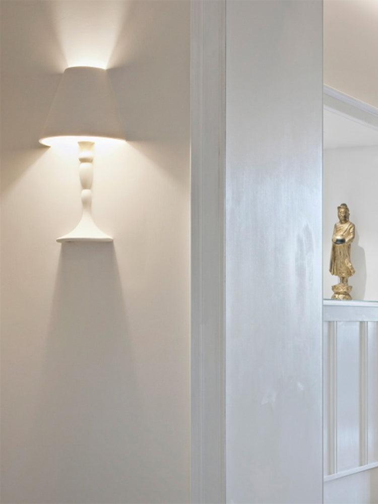 Qonelle Plaster Wall Lamp-Moonnatur