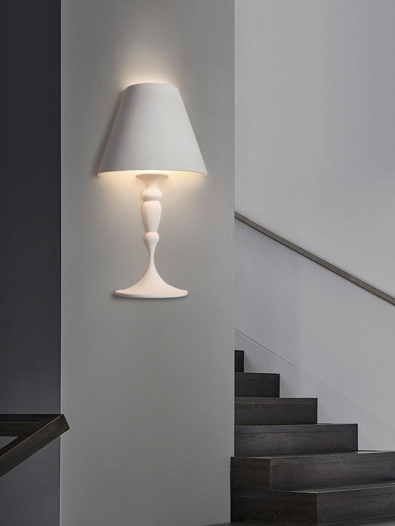 Qonelle Plaster Wall Lamp-Moonnatur