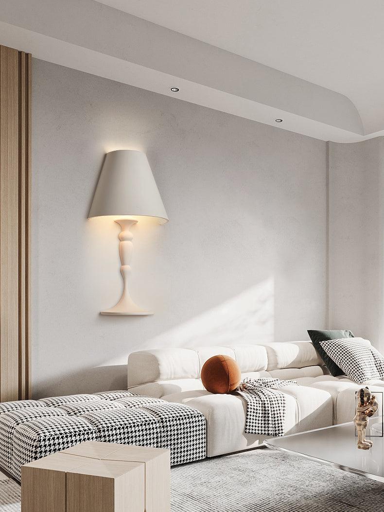 Qonelle Plaster Wall Lamp-Moonnatur