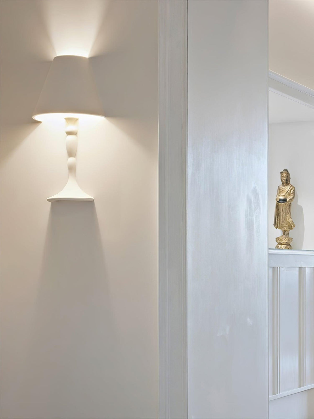 Qonelle Plaster Wall Lamp-Moonnatur