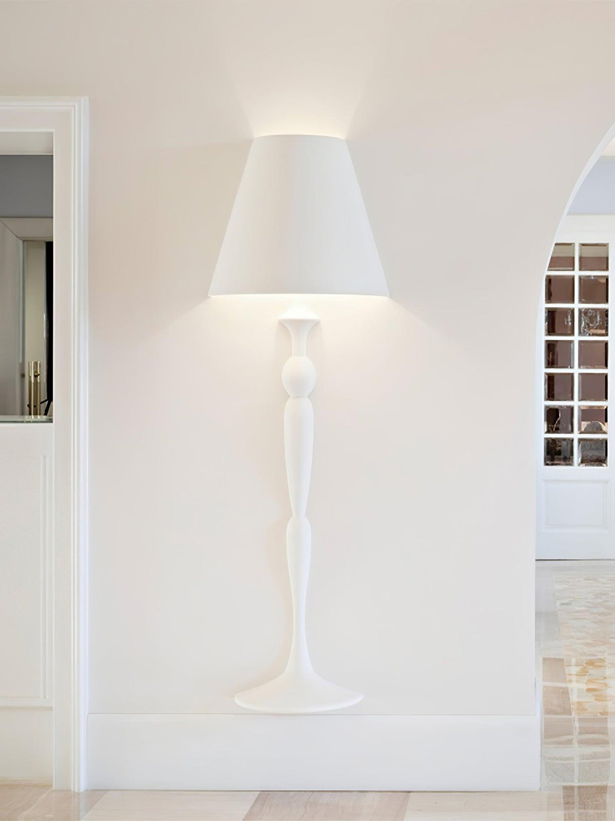 Qonelle Plaster Wall Lamp-Moonnatur