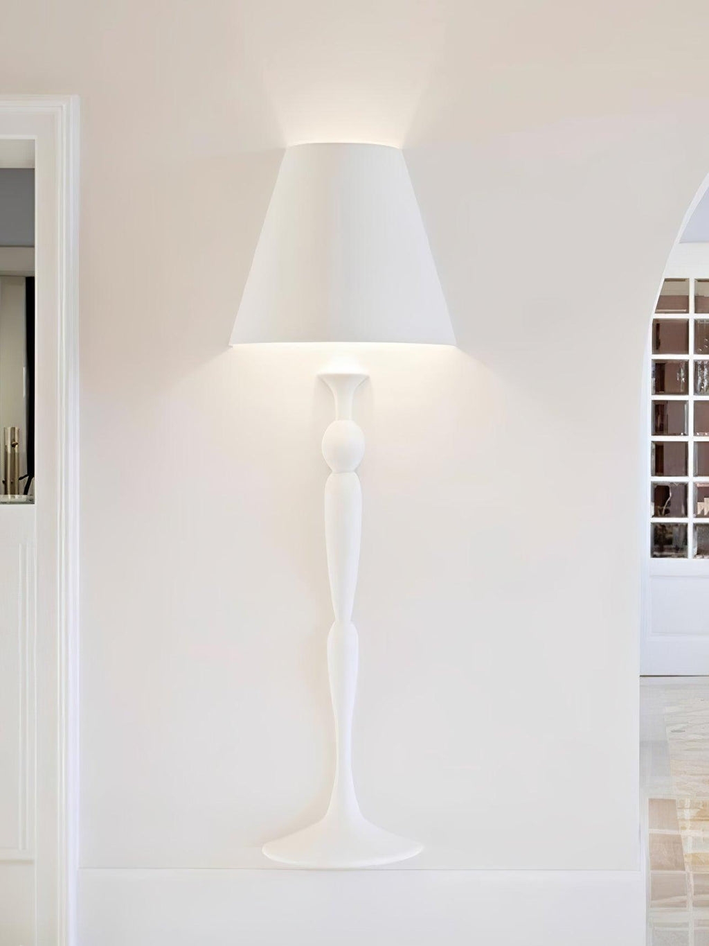 Qonelle Plaster Wall Lamp-Moonnatur