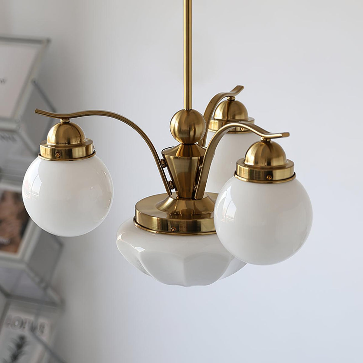Evrina Glass Chandelier-Moonnatur