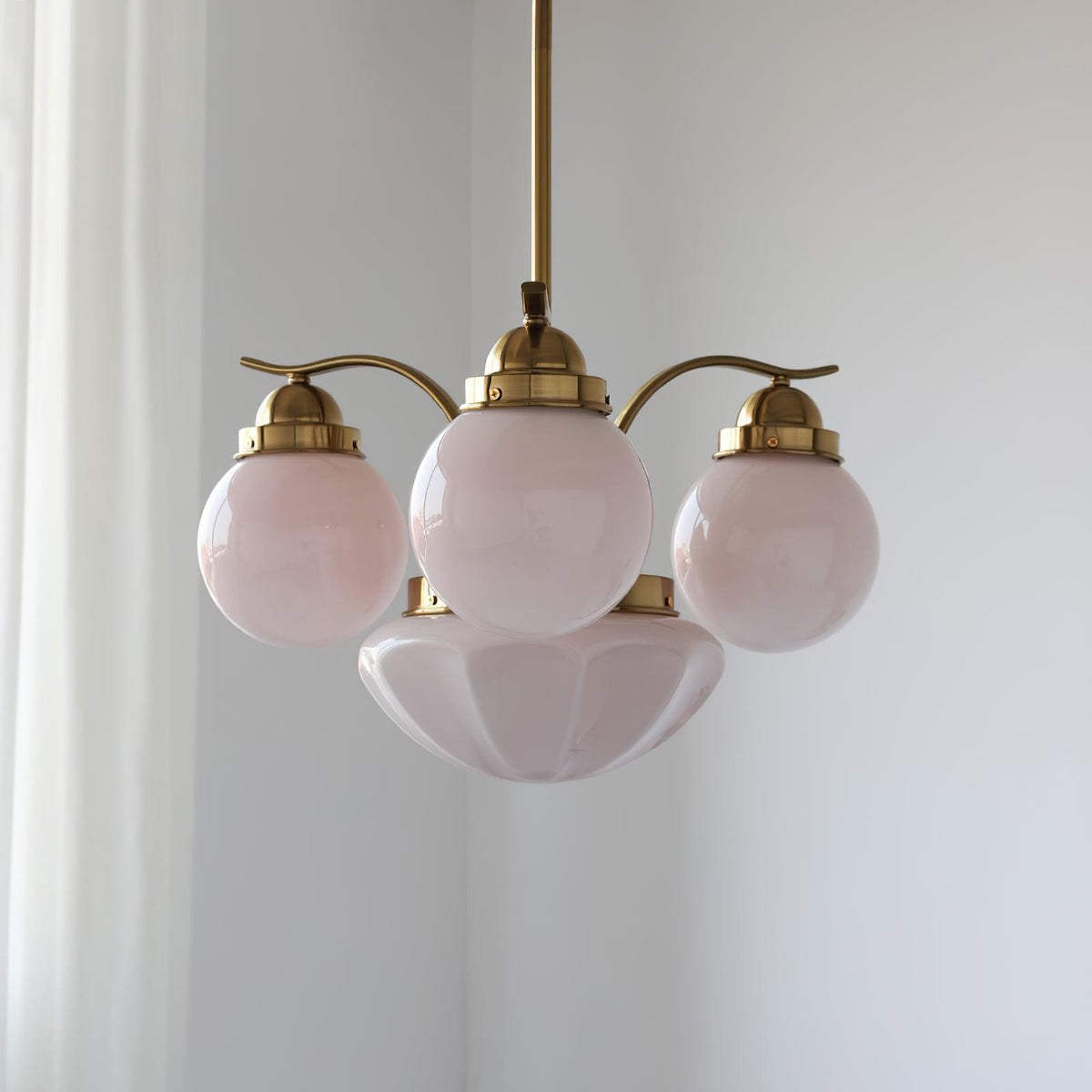 Evrina Glass Chandelier-Moonnatur