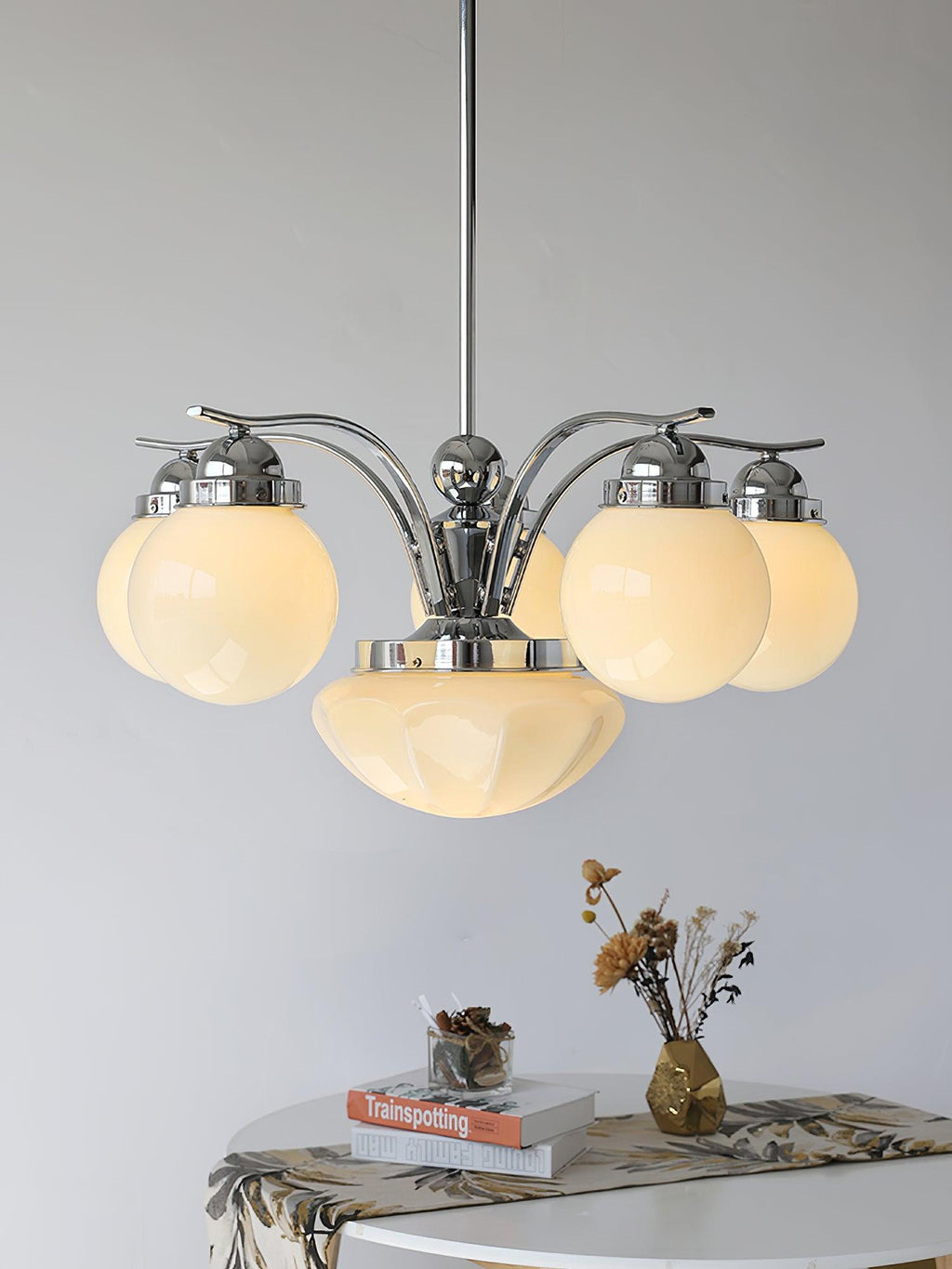 Evrina Glass Chandelier-Moonnatur