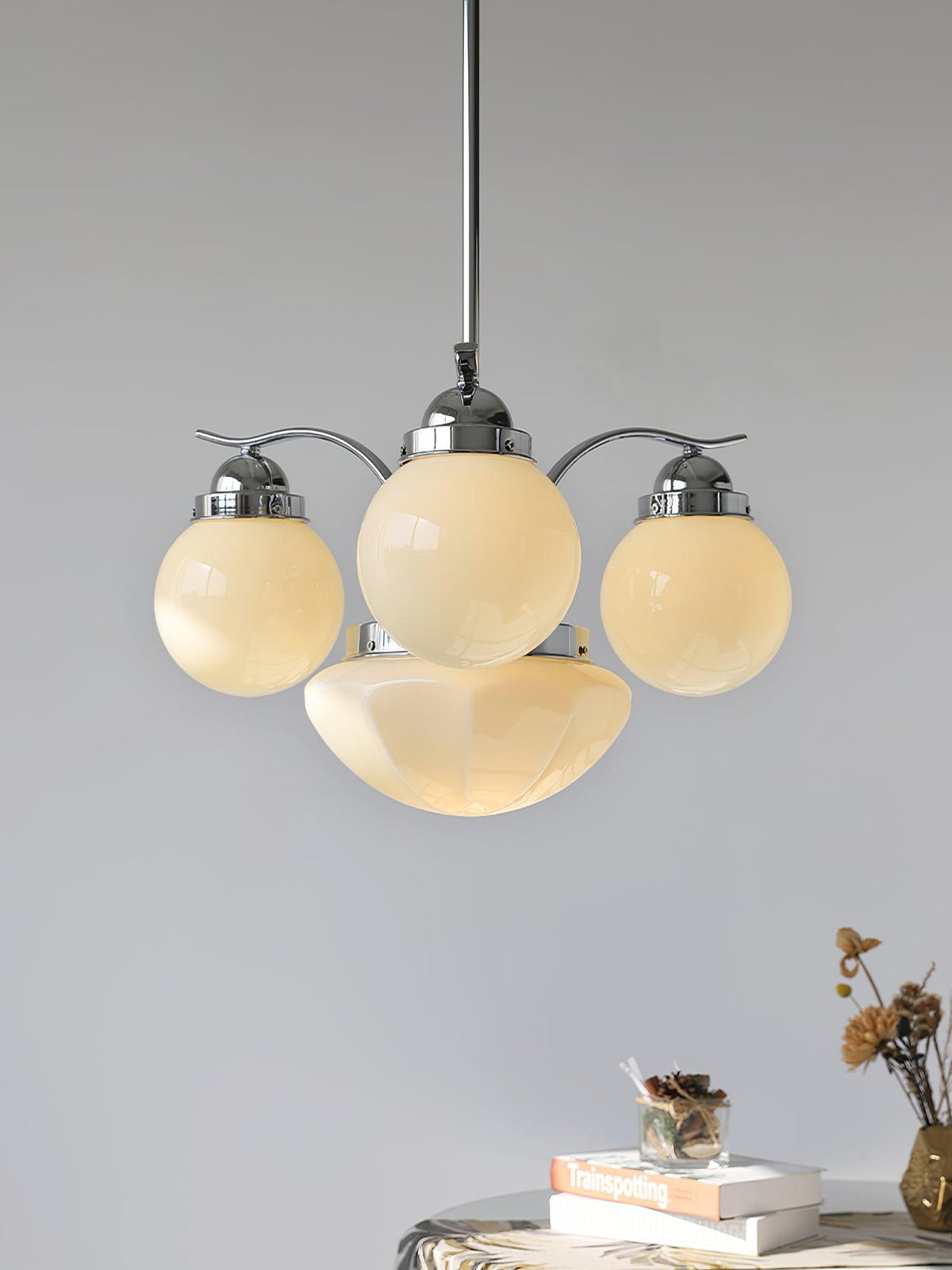 Evrina Glass Chandelier-Moonnatur