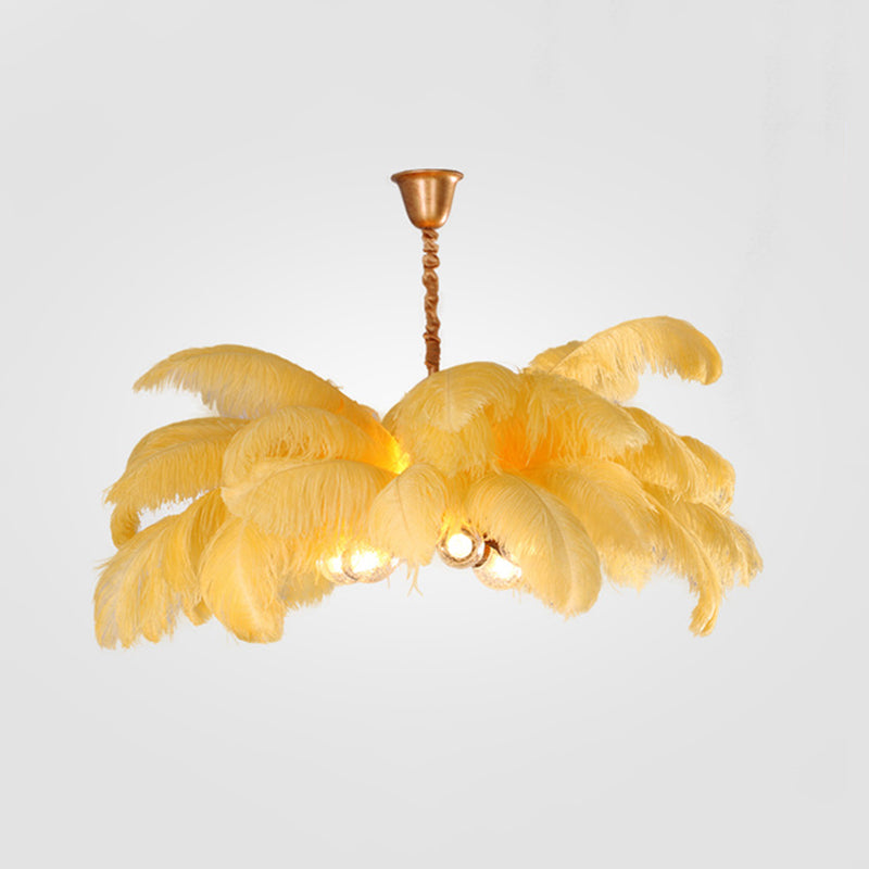 Dorrenwick Feather Pendant Light-Moonnatur