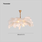 Dorrenwick Feather Pendant Light-Moonnatur