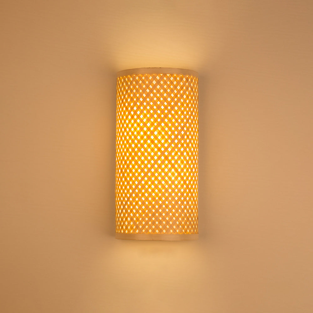 Harvenelle Rattan Wall Light-Moonnatur