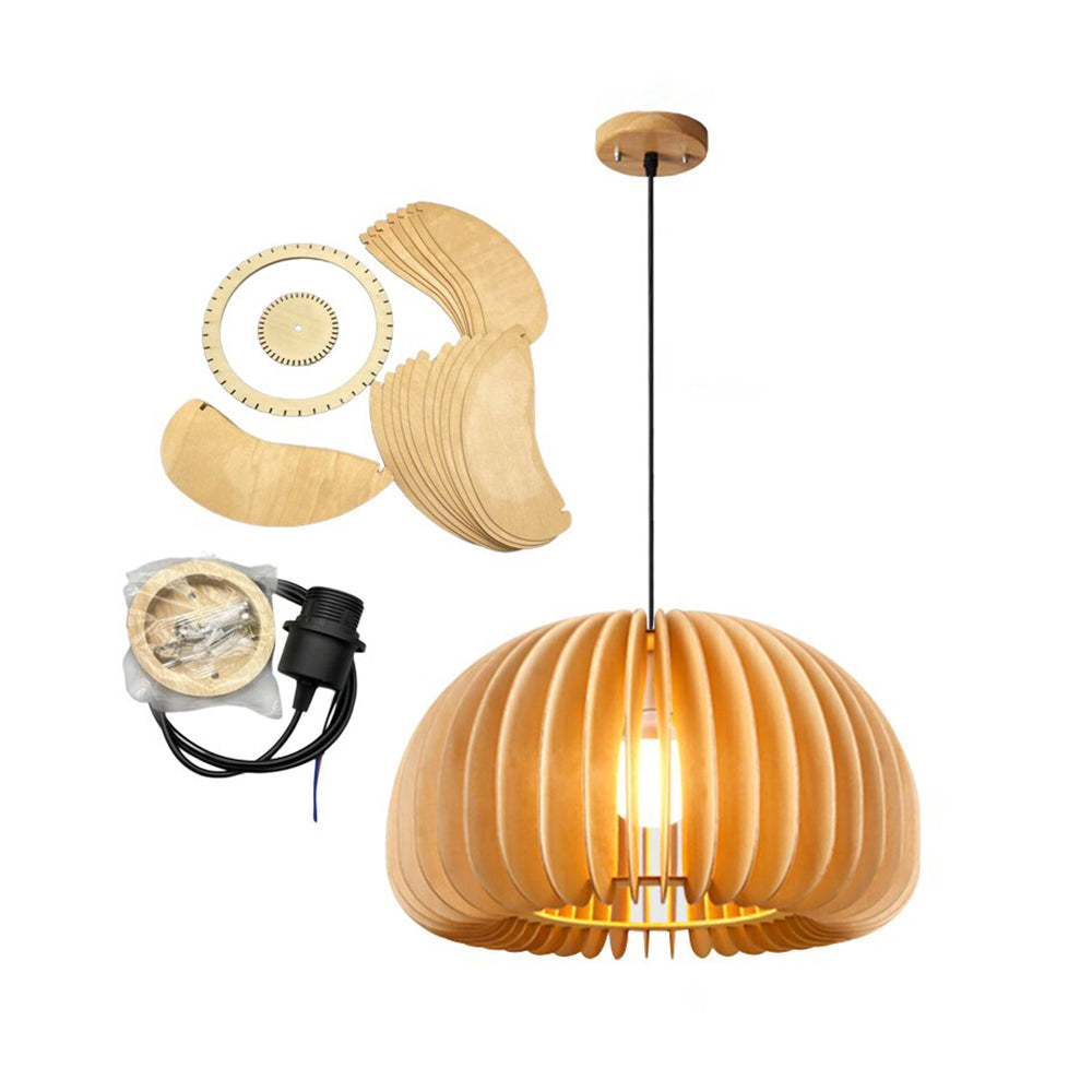 Casterelyn Wood Pendant Light-Moonnatur