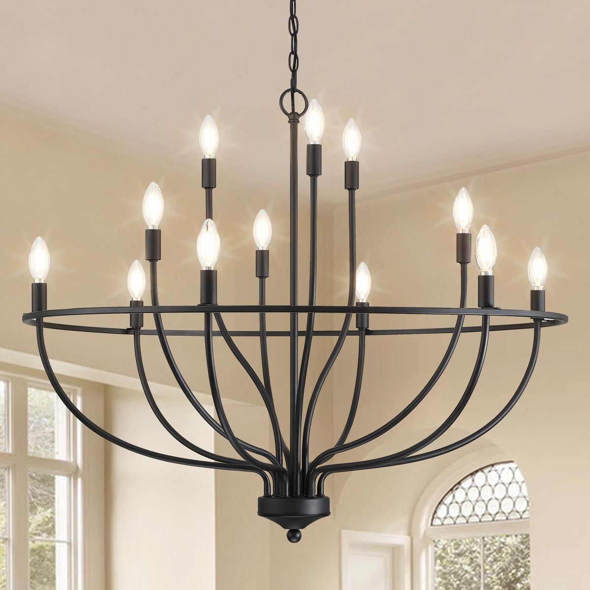 Brevenoria Metal Chandelier-Moonnatur