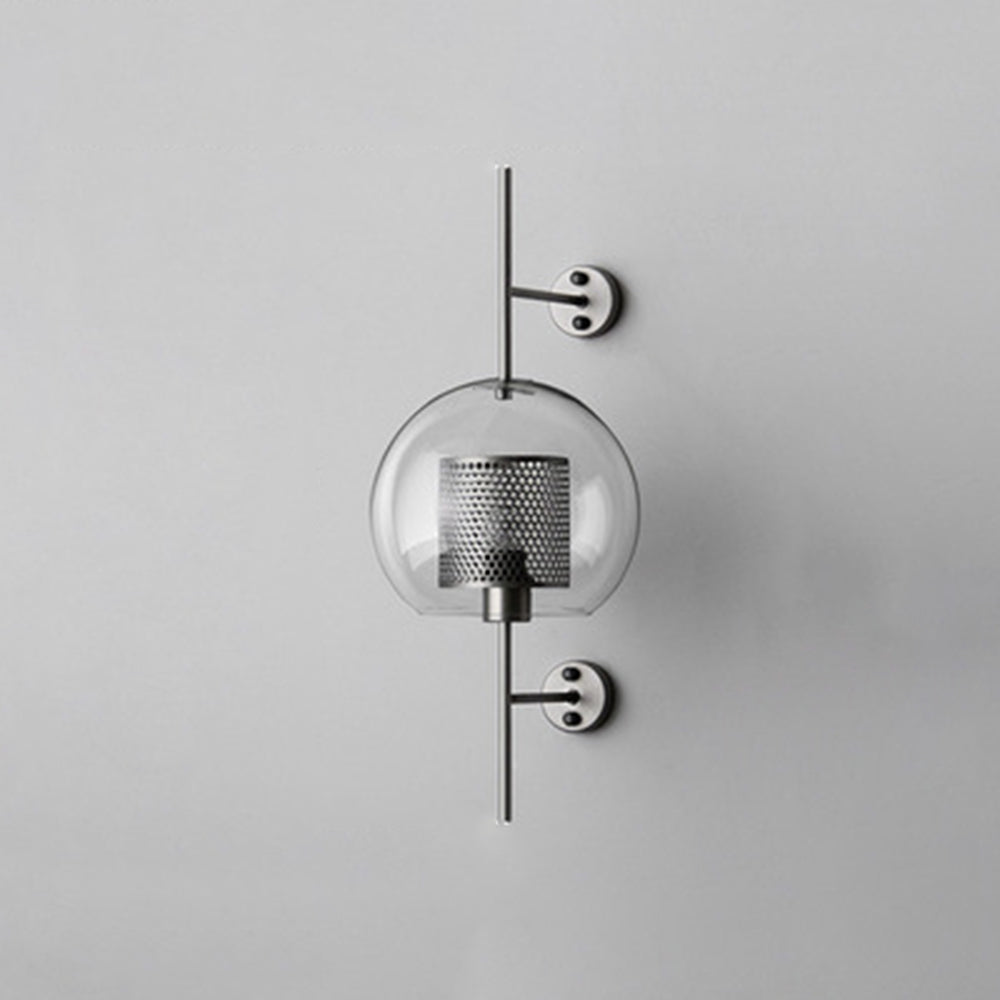 Kiri Industrial Classy Global Clear Glass Wall Lamp - Neutralighting