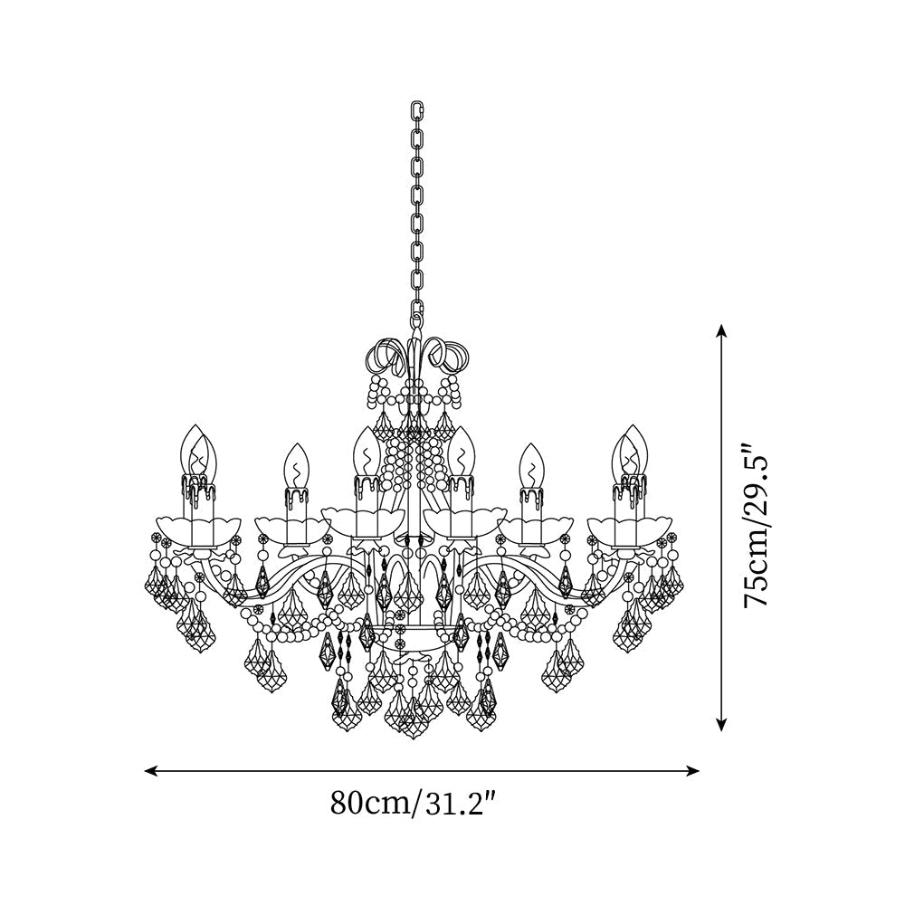 Jorrenden Crystal Chandelier-Moonnatur