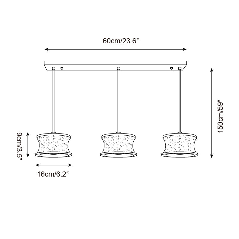 Tildenmere Travertine Pendant Light-Moonnatur